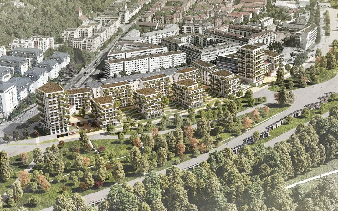Second Prize in the International Competition for Housing, Kindergarten and Green Spaces in Rosenthal, Stuttgart